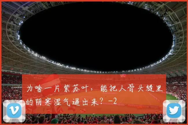 为啥一片紫苏叶，能把人骨头缝里的阴寒湿气逼出来？
